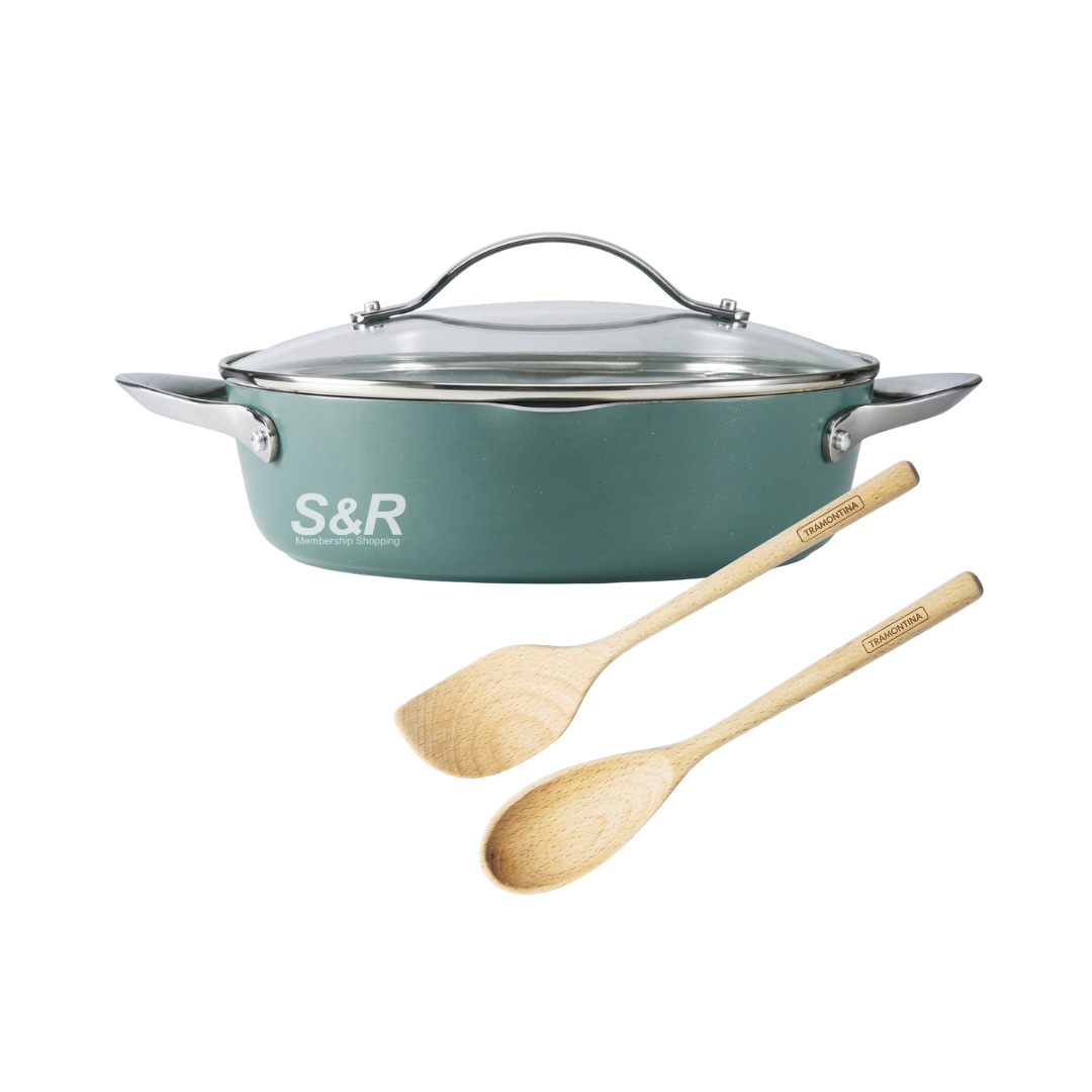 Tramontina Fiora Chef's Braiser Pan 4L Green